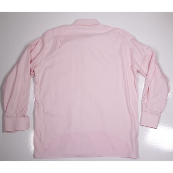 Jay Kos New York Pink White Check Cotton Dress Shirt (44) 17.5-34/35 - Picture 8 of 8